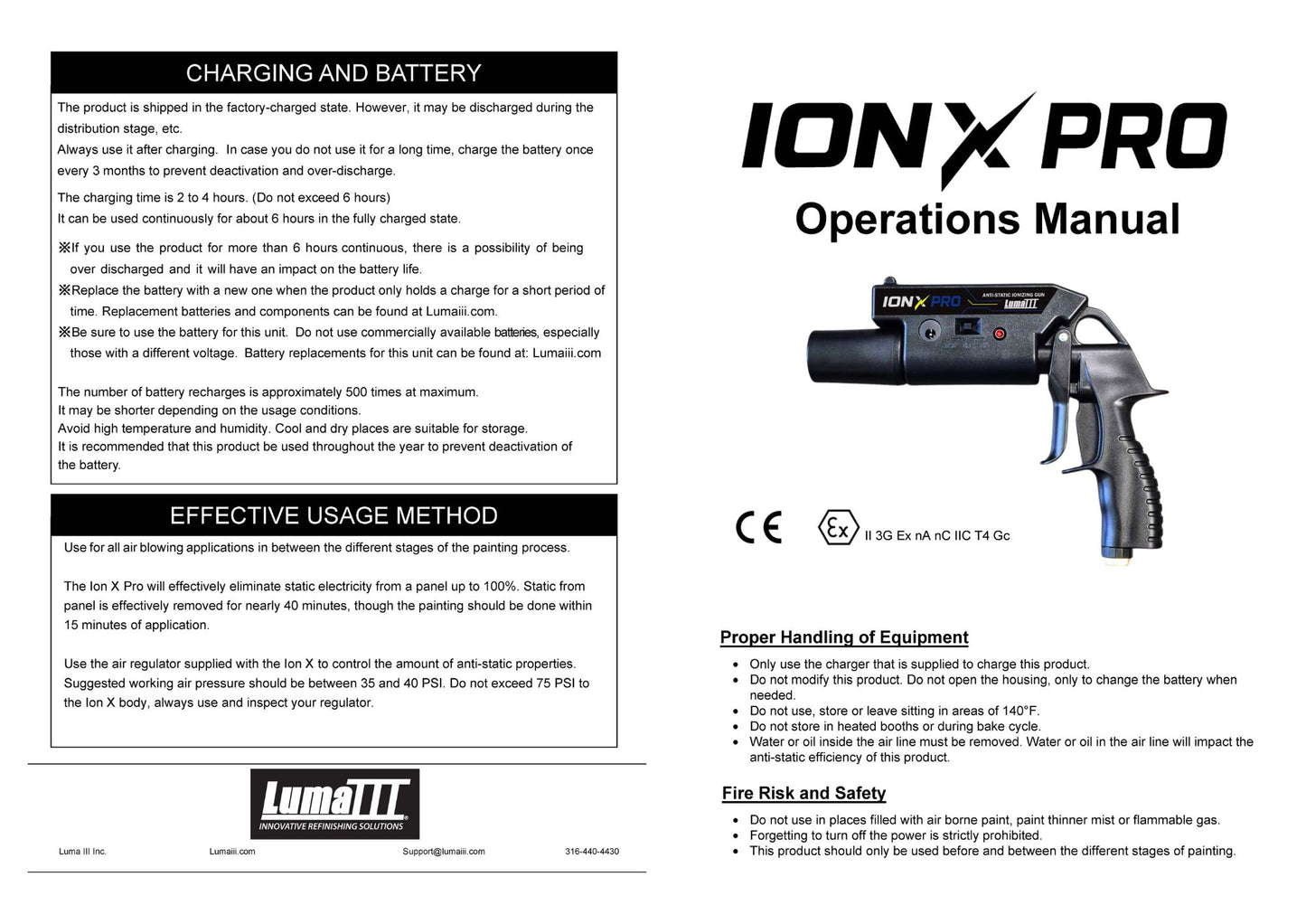 NEW ION X PRO Anti-Static Gun