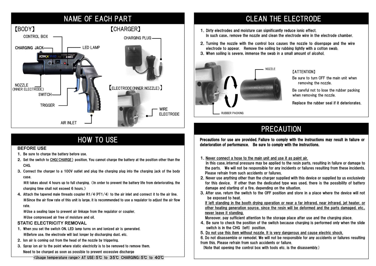 NEW ION X PRO Anti-Static Gun